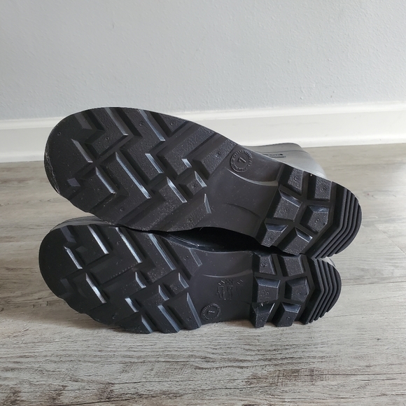 Men's Black Steel Toe Work/Rain Boot - US 7 - Picture 5 of 7